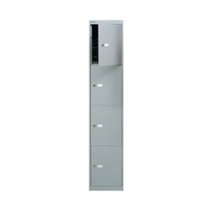 Bisley 4 Door Locker 305x305x1802mm Grey