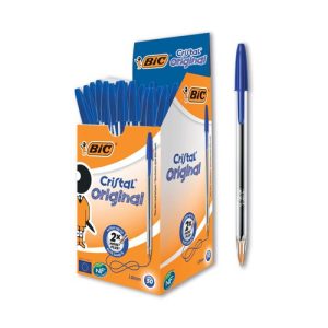 Bic Cristal Ballpoint Pen Medium Blue Pack of 50