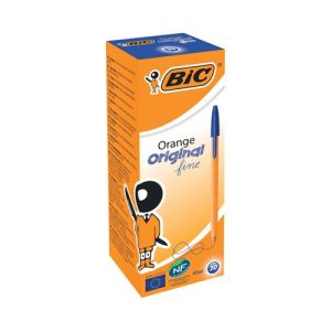 Bic Orange Fine Ballpoint Pen Blue (20 Pack)